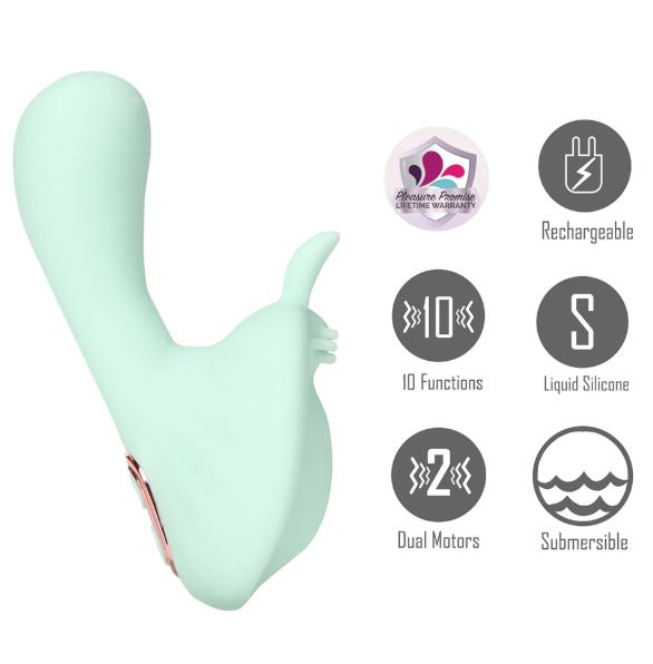 AVERI DUAL STIM VIBE GREEN