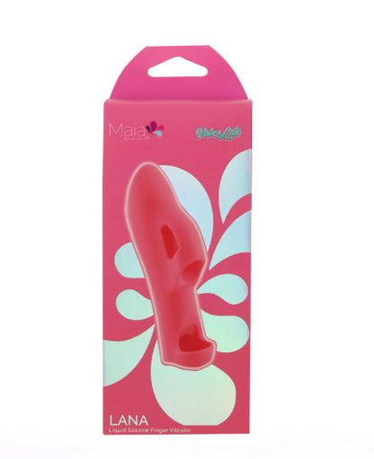 LANA LIQUID SILICONE FINGER VIBE RED