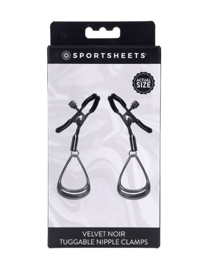 VELVET NOIR TUGGABLE NIPPLE CLAMPS