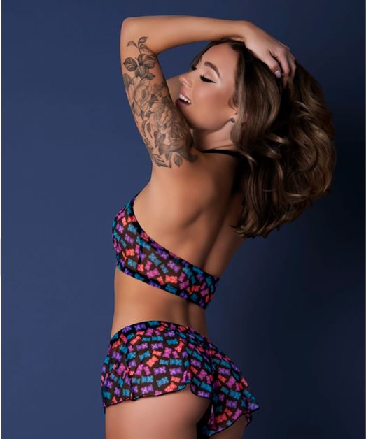 HALTER & HOT SHORT GUMMYBEAR S/M