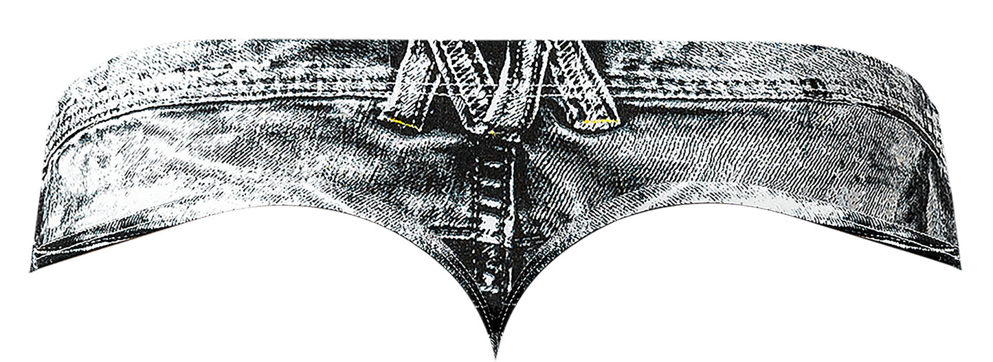 DIRTY DENIM THONG BLUE L/XL