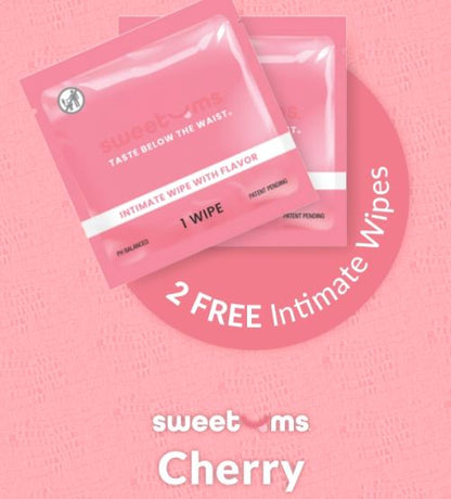 SWEETUMS LACE BOY SHORT W/ WIPES CHERRY S/M