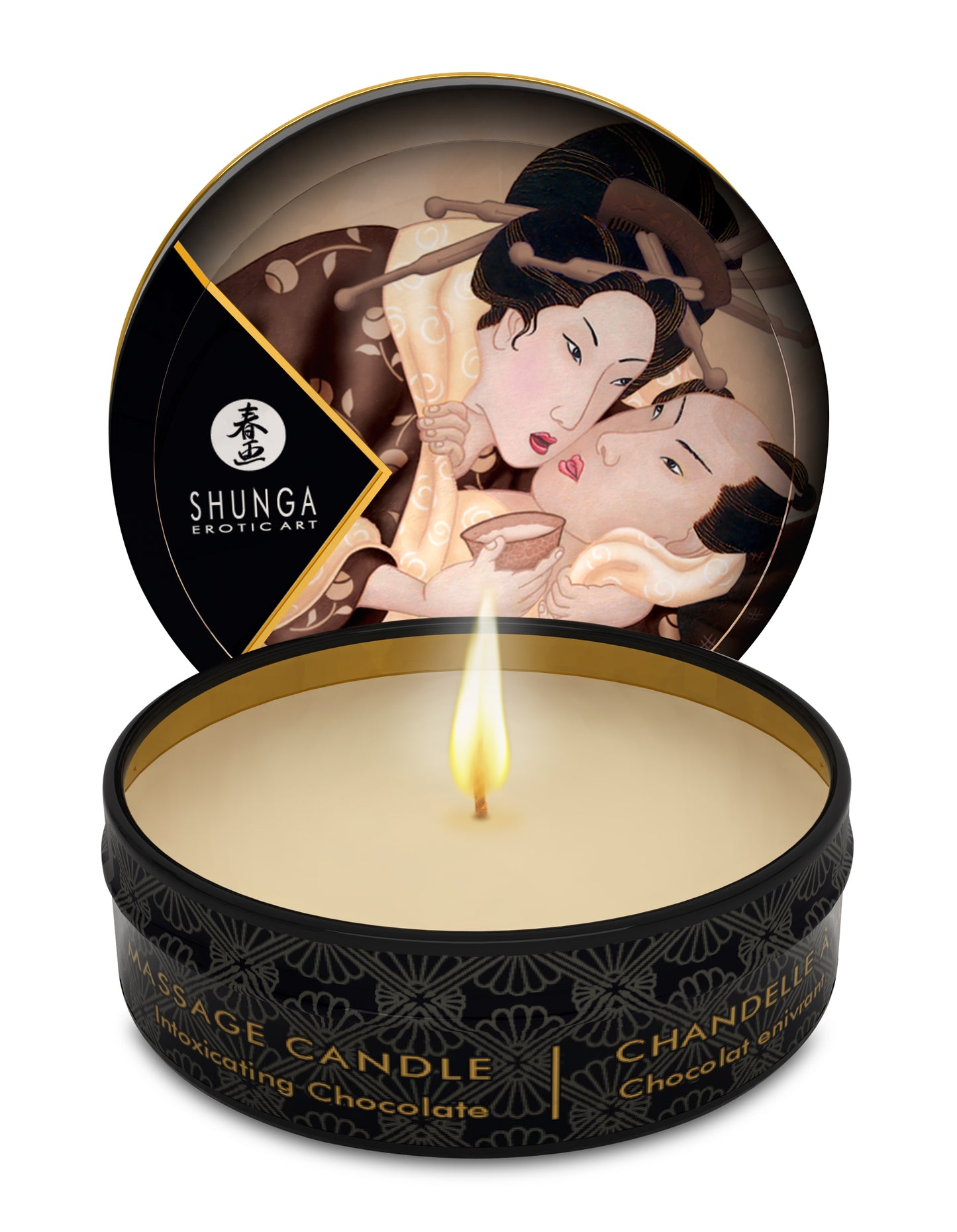 MINI MASSAGE CANDLE EXCITATION / INTOXICATING CHOCOLATE 1 OZ