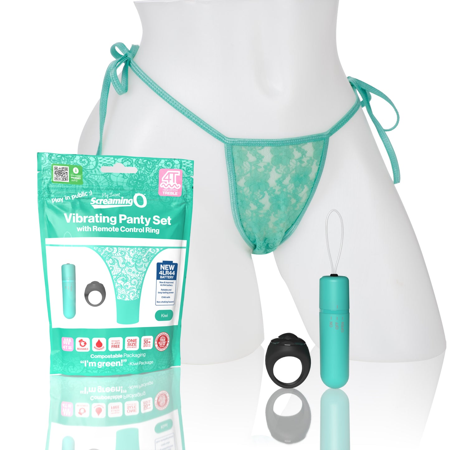 SCREAMING O MY SECRET 4T PANTY VIBE KIWI (TREBLE)