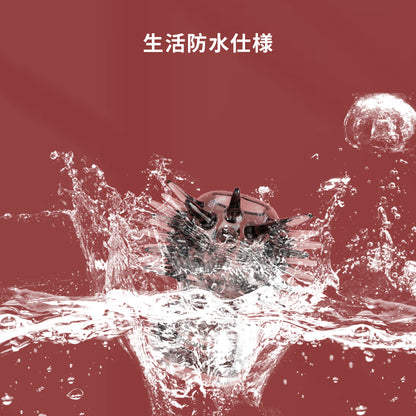 ハリネズミリング360°から突起による刺激を与える