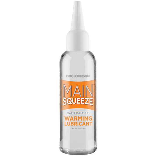 MAIN SQUEEZE WARMING WATER BASED LUBRICANT 3.4 OZ