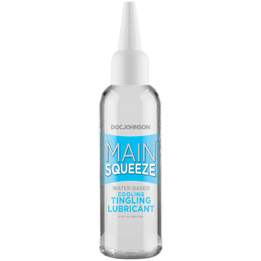MAIN SQUEEZE COOLING TINGLING WATER BASED LUBRICANT 3.4 OZ