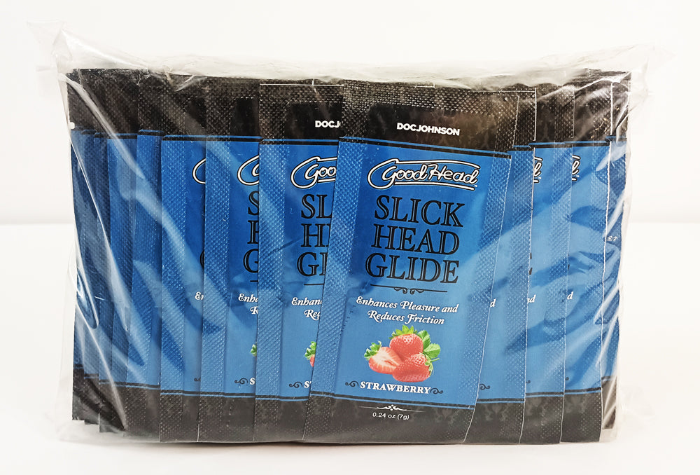 GOODHEAD SLICK HEAD GLIDE BULK REFILL STRAWBERRY 48 PCS 0.24 OZ