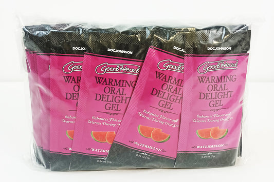 GOODHEAD WARMING ORAL DELIGHT GEL WATERMELON 48 PCS 0.24 OZ