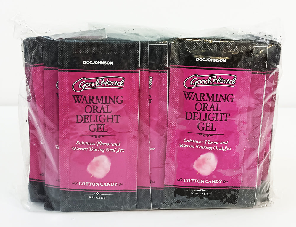 GOODHEAD WARMING ORAL DELIGHT GEL COTTON CANDY 48 PCS 0.24 OZ
