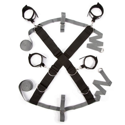 FIFTY SHADES KEEP STILL OVER THE BED CROSS RESTRAINT SILVER