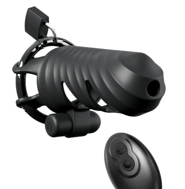 FANTASY C RINGZ VIBRATING COCK BLOCKER BLK