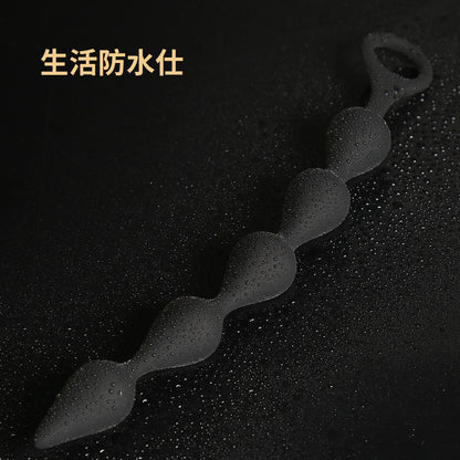 シリコンビーズ順序立てて引き出し、快感は蓄積されます