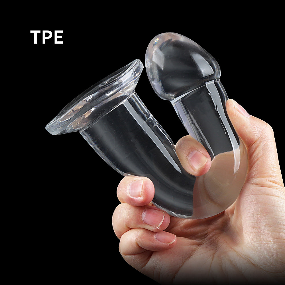 透明アナルプラグ人体に優しいデザインをしています