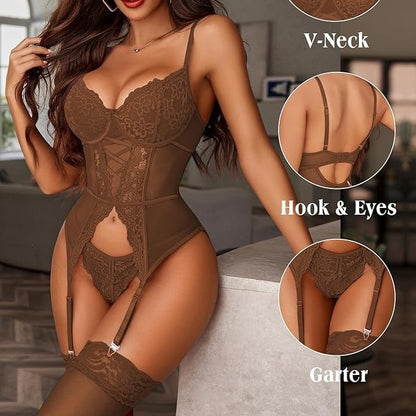 Sexy lingerie sets Amazon cross-border fashion new lace sexy lingerie set