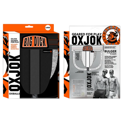 BULGER, the big pouch jock, BLACK IRON, X-LARGE