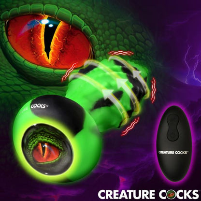 CREATURE COCK EYE OF THE SPAWN VIBRATING/ SQUIRMING BUTT PLUG