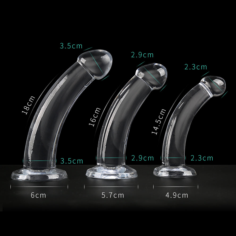 透明アナルプラグ人体に優しいデザインをしています