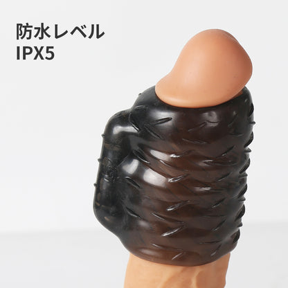 内部振動のペニススリーブ内側の滑り止めデザイン