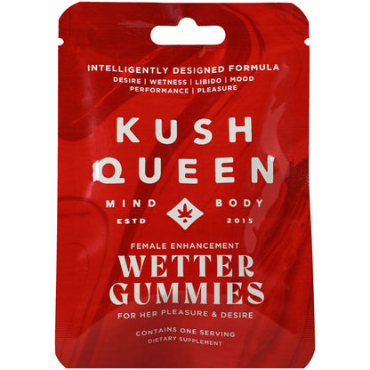 KUSH QUEEN WETTER GUMMIES FEMALE ENHANCEMENT 12PC DISPLAY