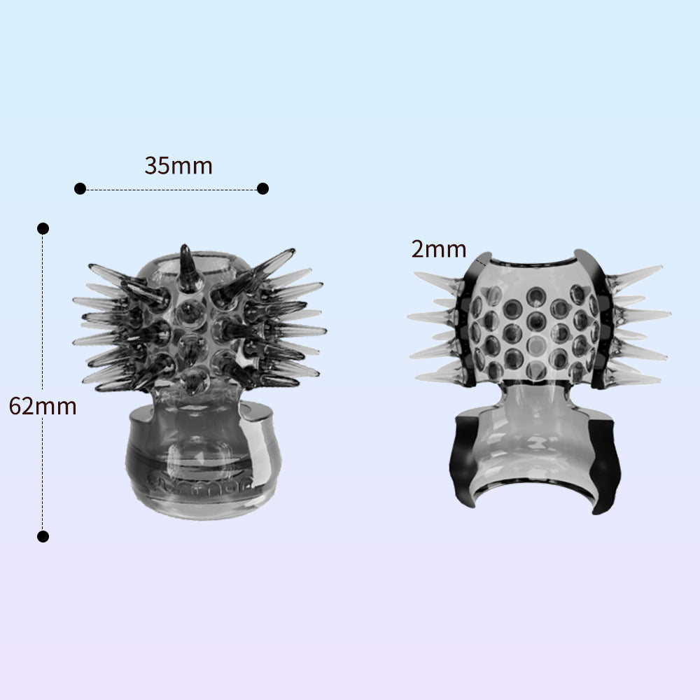 ハリネズミリング360°から突起による刺激を与える