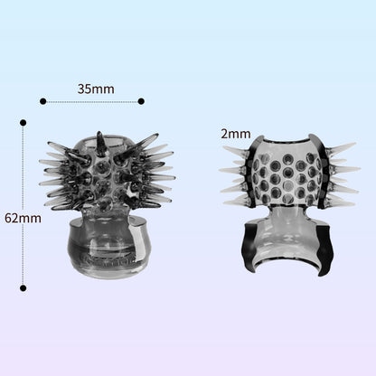 ハリネズミリング360°から突起による刺激を与える