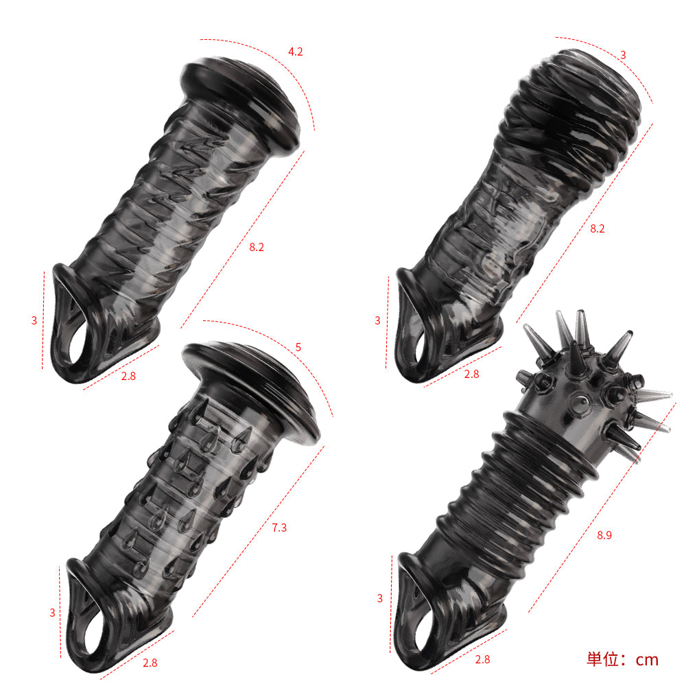 多様ペニスフルブーストサック（ウルフティース）ダブル精子束縛