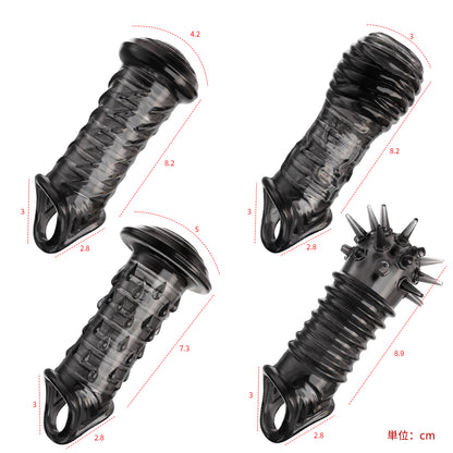 多様ペニスフルブーストサック（ウルフティース）ダブル精子束縛