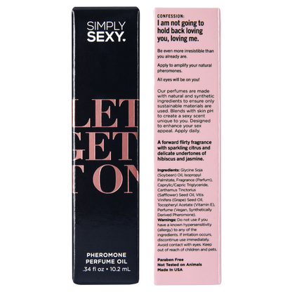 SIMPLY SEXY PHEROMONE PERFUME OIL ROLL-ON - LET'S GET IT ON - 0.34 floz | 10.2mL
