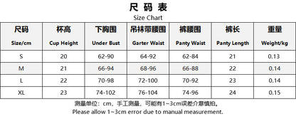 Sexy lingerie set Halter Maid Costume See-through Uniform Temptation Five-piece Set Sexy Lingerie