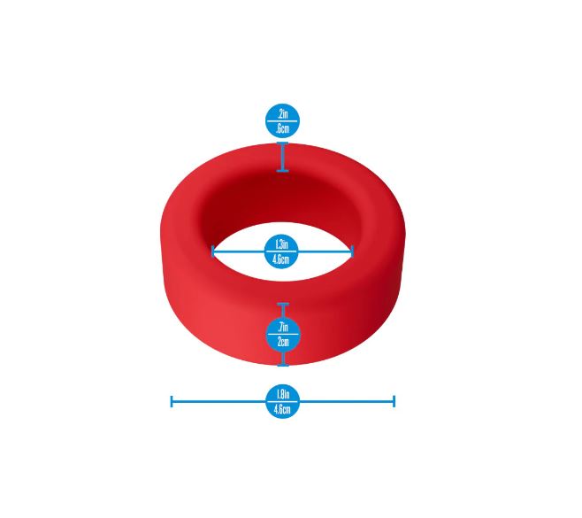 PERFORMANCE PLUS PURSUIT COCK RING RED