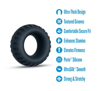 PERFORMANCE PLUS TRACTION TEXTURED COCK RING THICK