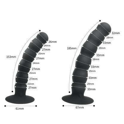 螺旋状アナルプラグ 膣とアナルの両方に使用可能