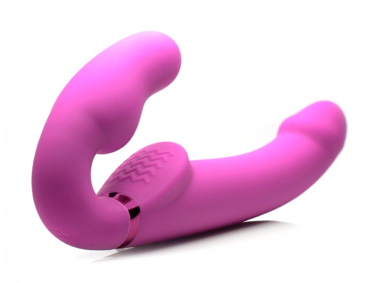 STRAP U 10X EVOKE ERGO-FIT INFLATABLE & VIBRATING STRAPLESS STRAP-ON