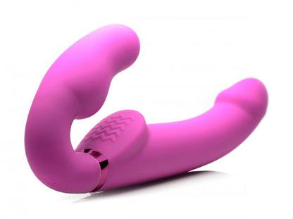 STRAP U 10X EVOKE ERGO-FIT INFLATABLE & VIBRATING STRAPLESS STRAP-ON