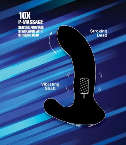 ALPHA-PRO 10X P-MASSAGE MOVING BEAD PROSTATE STIMULATOR
