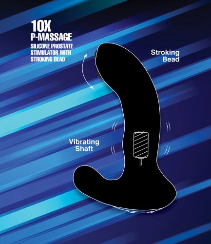 ALPHA-PRO 10X P-MASSAGE MOVING BEAD PROSTATE STIMULATOR