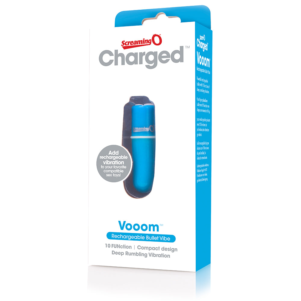 SCREAMING O CHARGED VOOOM RECHARGEABLE BULLET VIBE BLUE