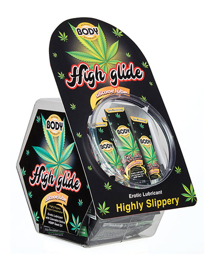 BODY ACTION HIGH GLIDE SAMPLE PACKET 50PC FISHBOWL DISPLAY