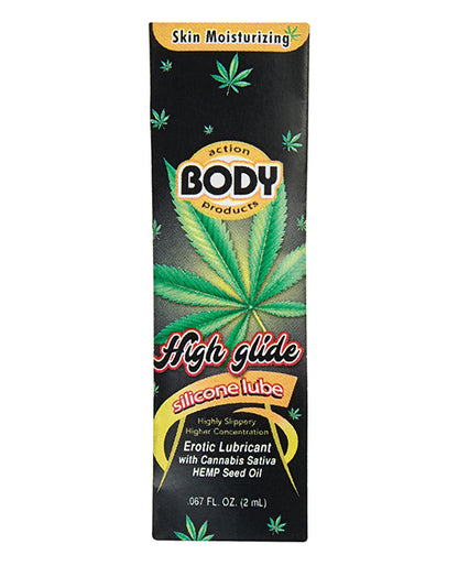BODY ACTION HIGH GLIDE SAMPLE PACKET 50PC FISHBOWL DISPLAY