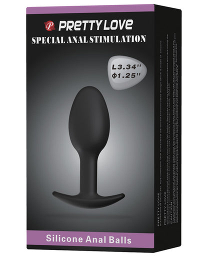 PRETTY LOVE 3.34 SILICONE ANAL PLUG "