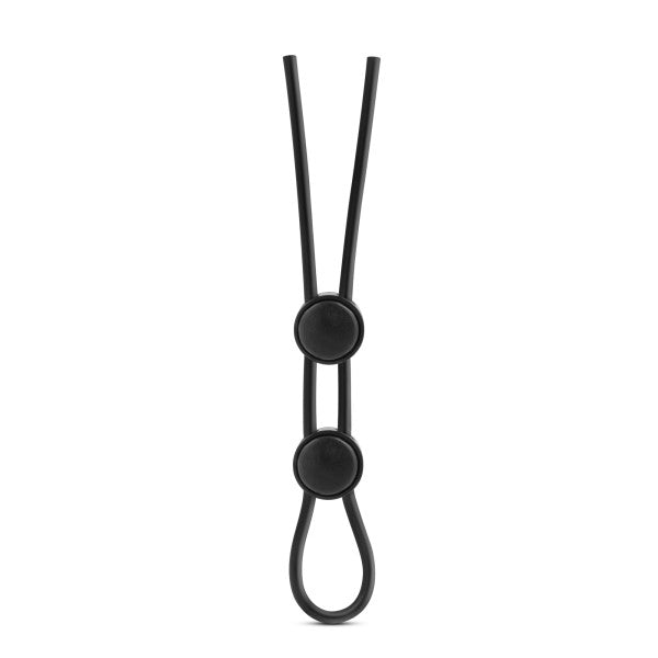 STAY HARD SILICONE DOUBLE LOOP COCK RING BLACK