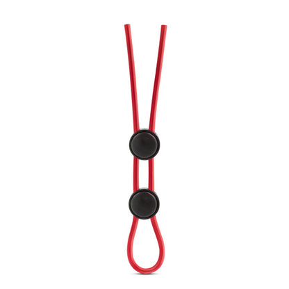 STAY HARD SILICONE DOUBLE LOOP COCK RING RED