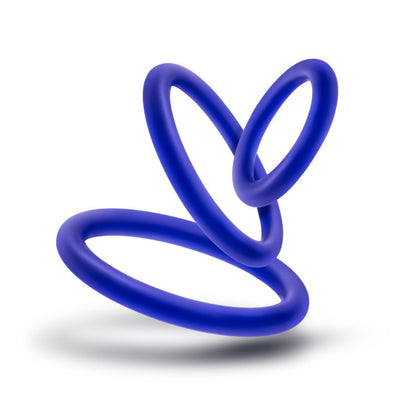 PERFORMANCE VS4 PURE PREMIUM SILICONE COCKRING SET INDIGO