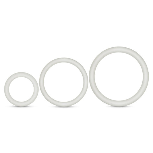 PERFORMANCE VS4 PURE PREMIUM SILICONE COCKRING SET WHITE