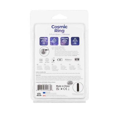 POWER BULLET COSMIC COCK RING W/ BULLET GLOW IN THE DARK
