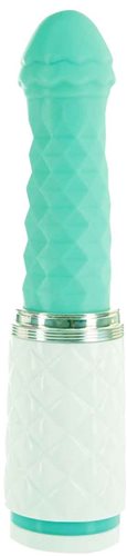 PILLOW TALK FEISTY LUXURIOUS THRUSTING & VIBRATING MASSAGER TEAL