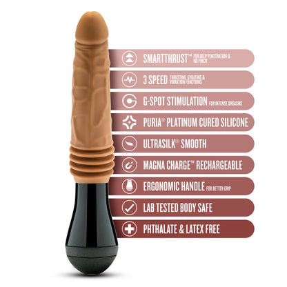 DR SKIN DR. ARTHUR THRUSTING GYRATING VIBRATING DILDO TAN