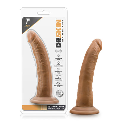 DR SKIN 7 COCK W SUCTION CUP MOCHA "