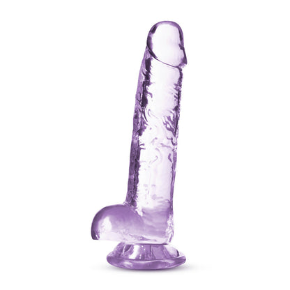 NATURALLY YOURS 7IN AMETHYST CRYSTALLINE DILDO